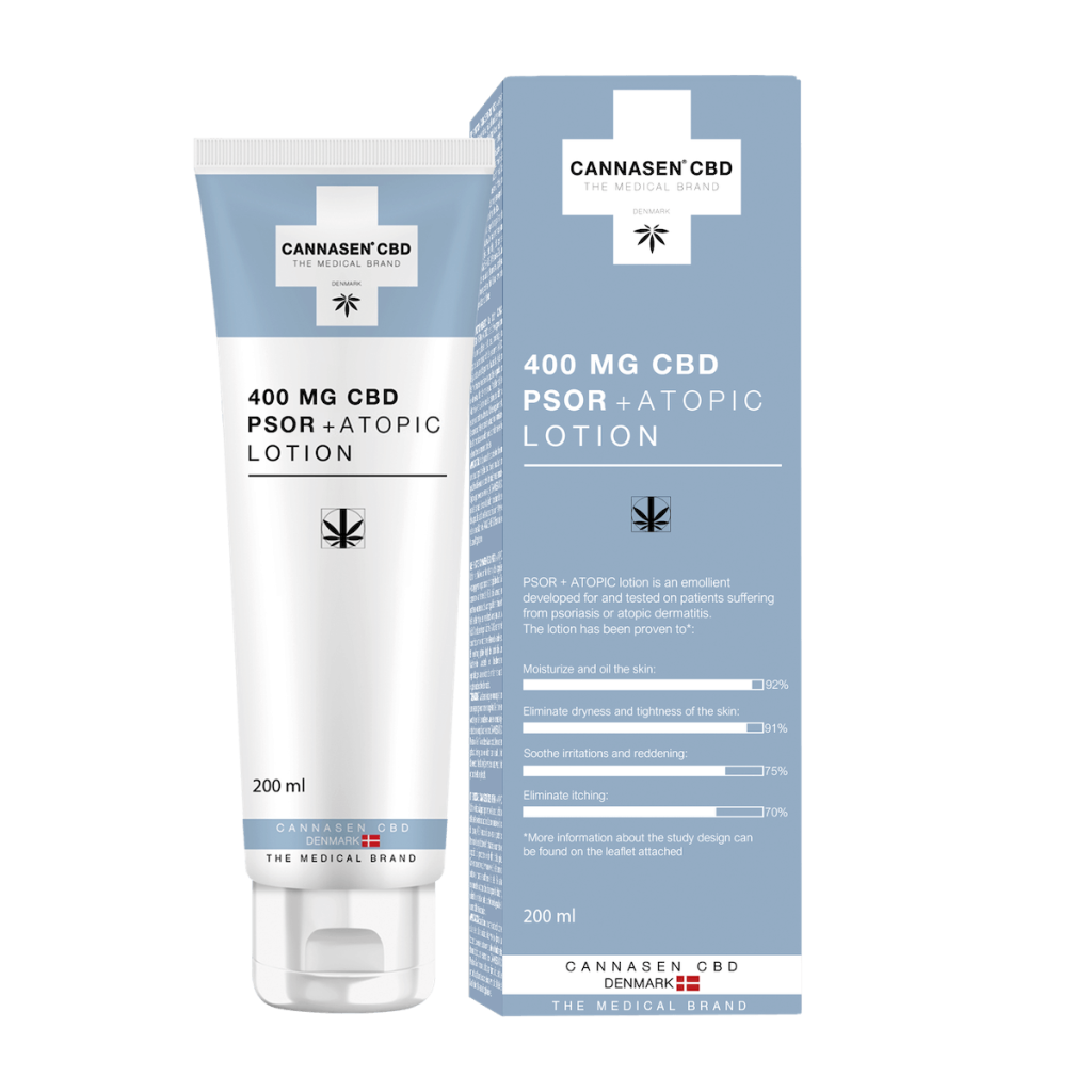 Losjons atopiskai un psoriātiskai ādai ar CBD