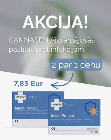 Cannasen® Aizsargājošās pastilas pret infekcijām, 40 plastilu komplekts